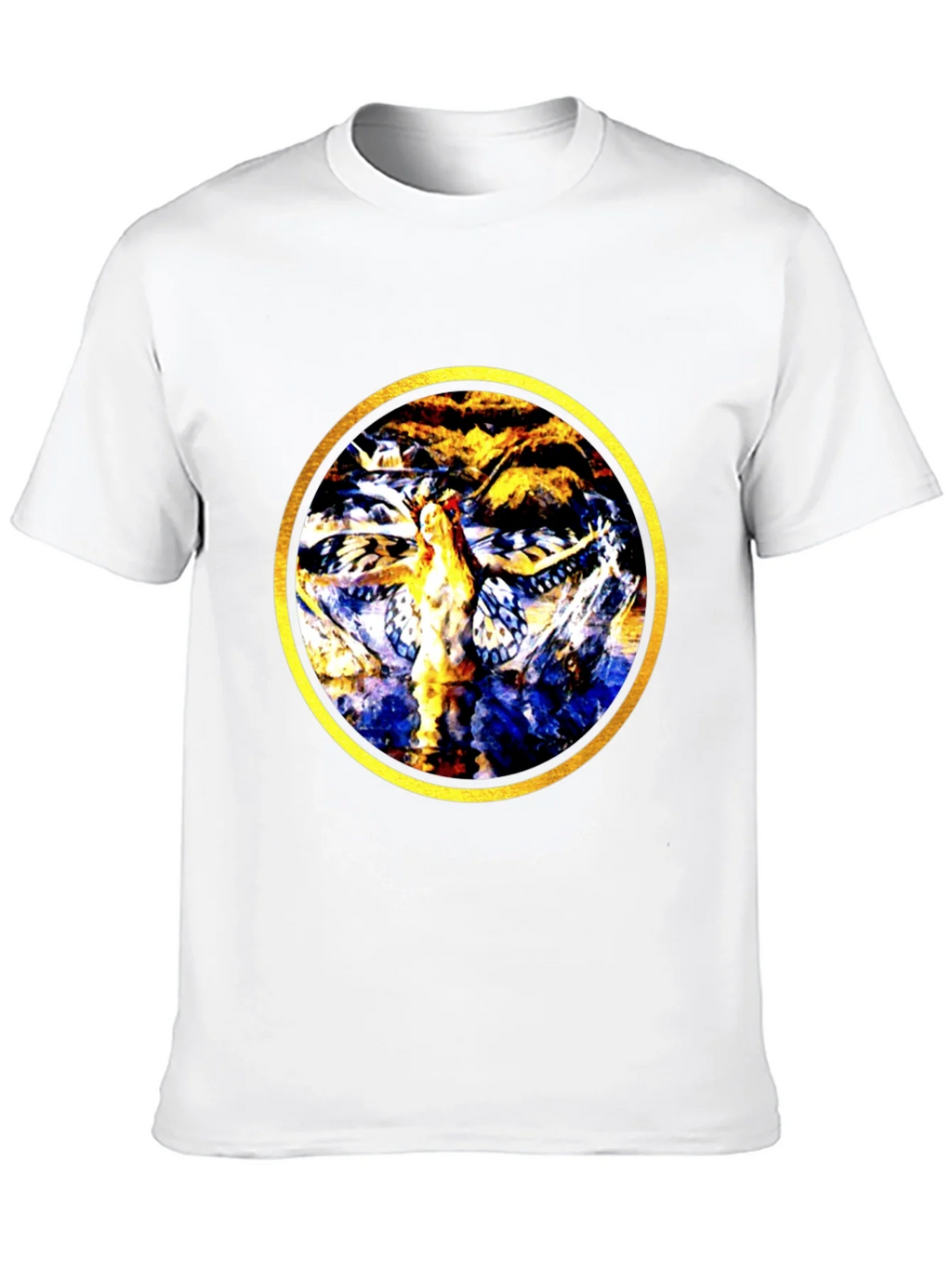 Abstract Butterfly Circle Graphic Tee product image 9
