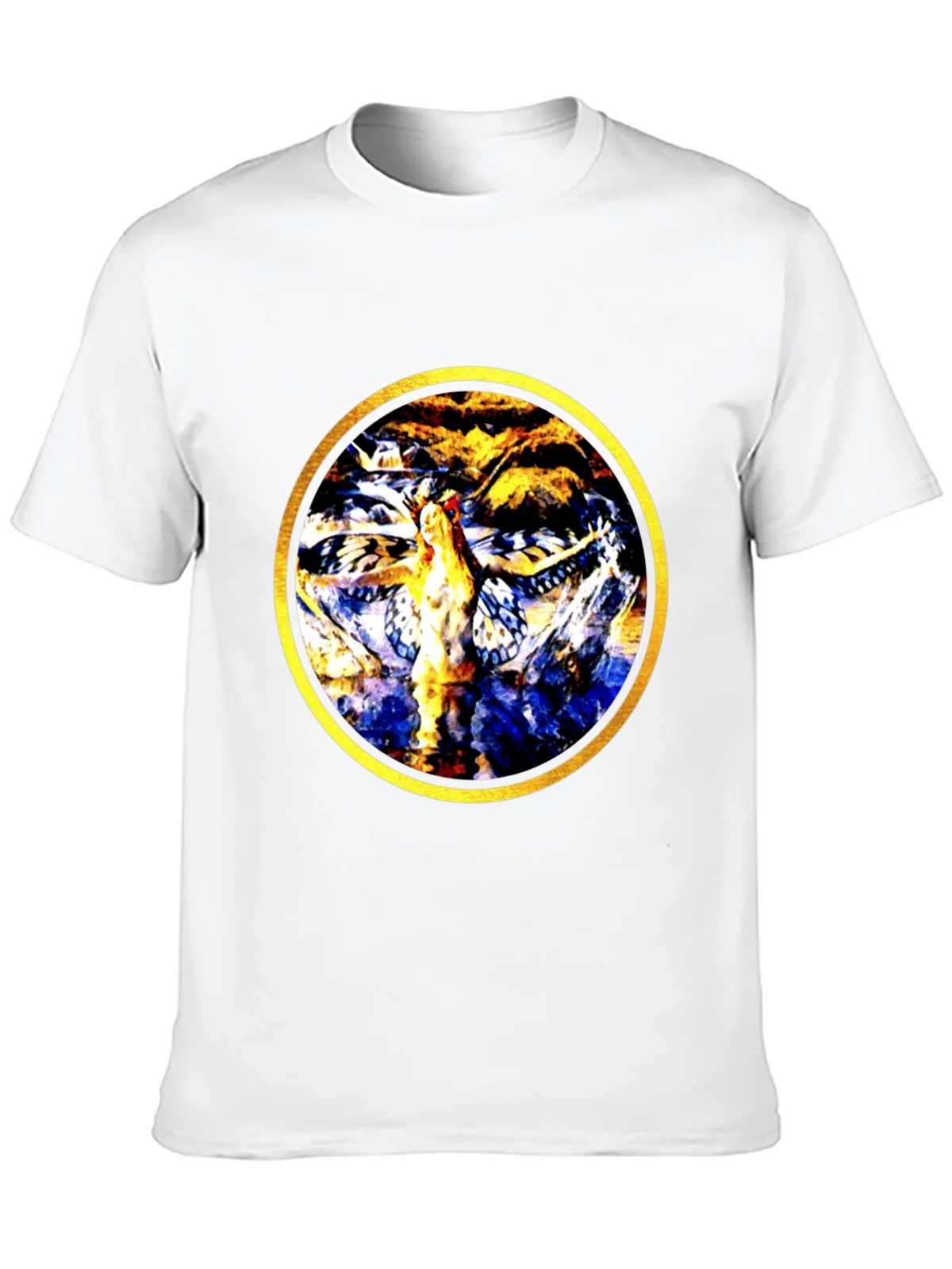 Abstract Butterfly Circle Graphic Tee product image 9