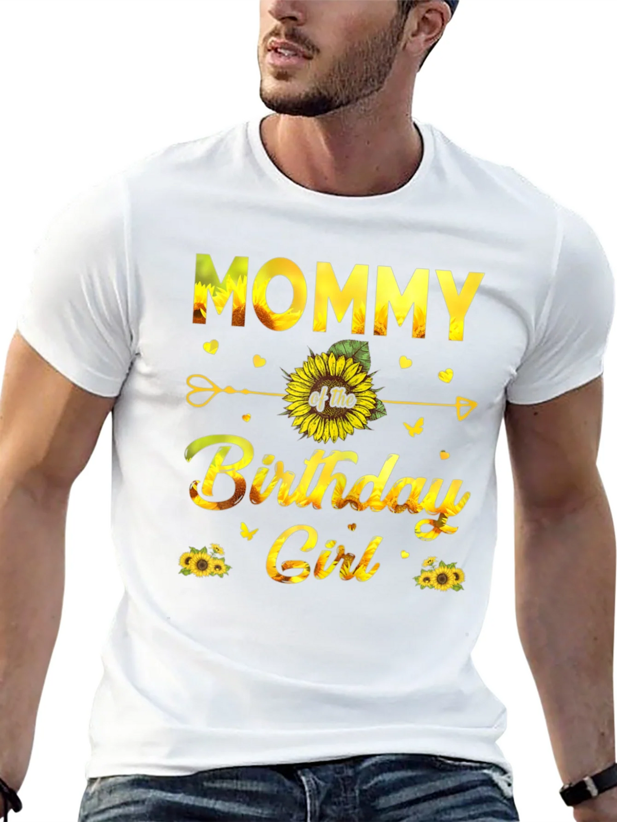 Mommy of the Birthday Girl Sunflower T-Shirt product image 12