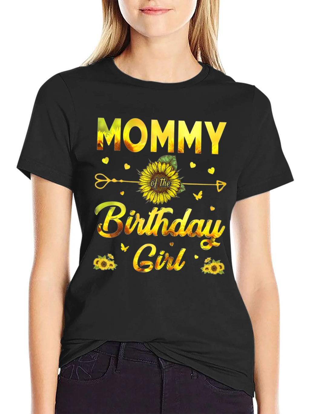 Mommy of the Birthday Girl Sunflower T-Shirt product image 2