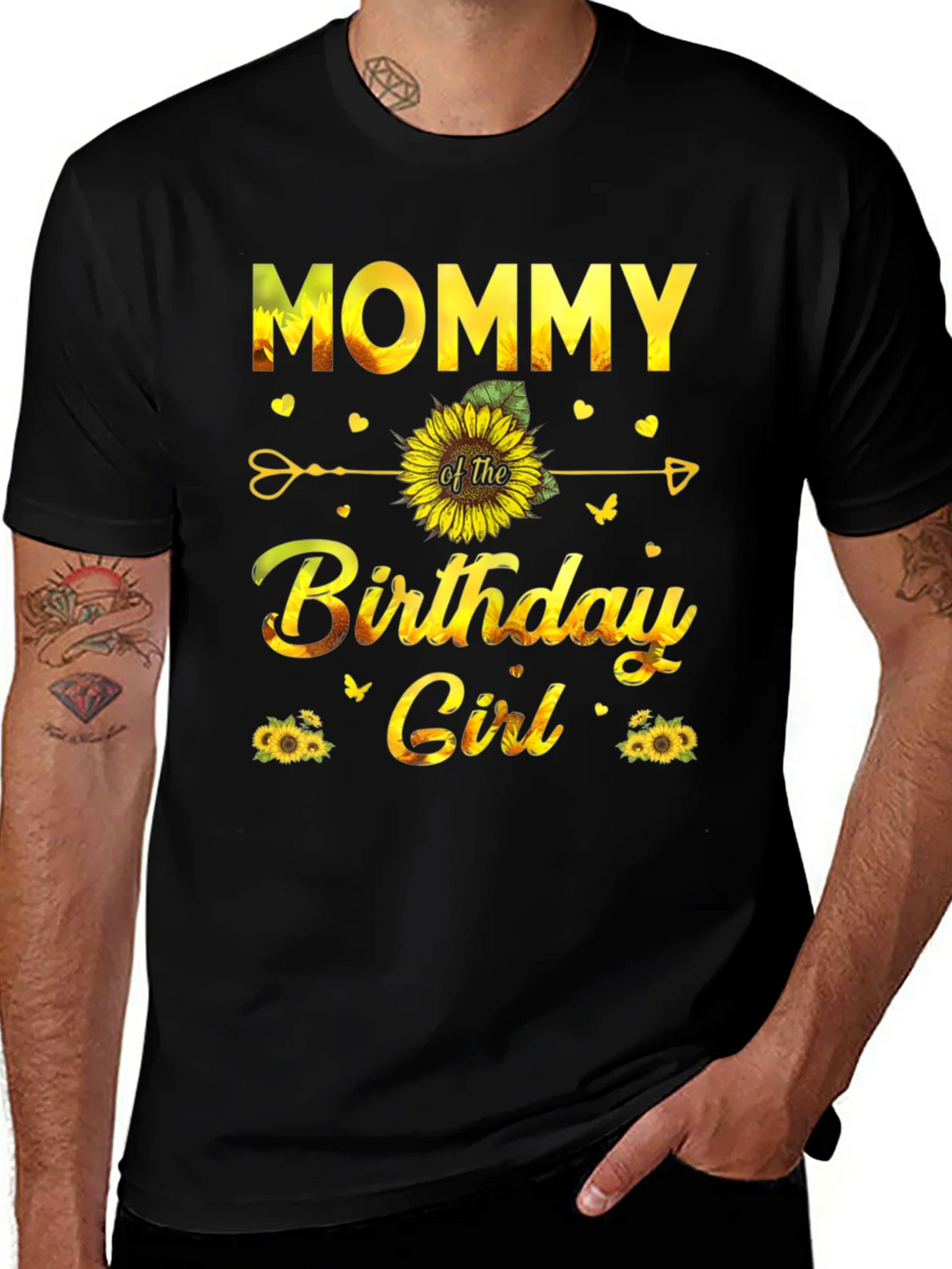 Mommy of the Birthday Girl Sunflower T-Shirt product image 1