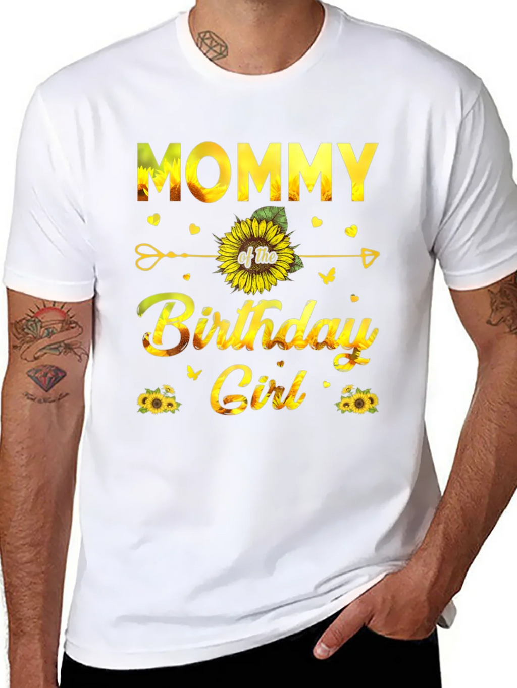 Mommy of the Birthday Girl Sunflower T-Shirt product image 7
