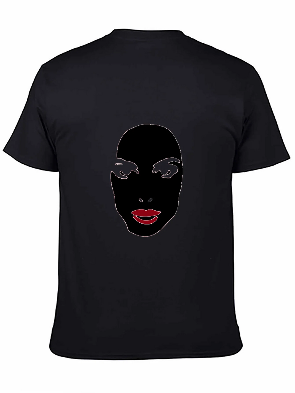 Abstract Face Graphic Tee - Stylish Black T-Shirt product image 4