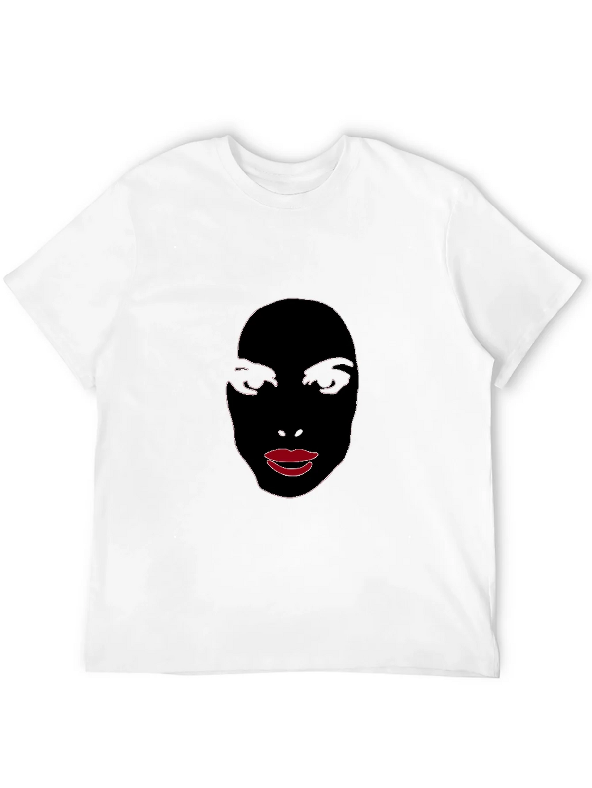 Abstract Face Graphic Tee - Stylish Black T-Shirt product image 11
