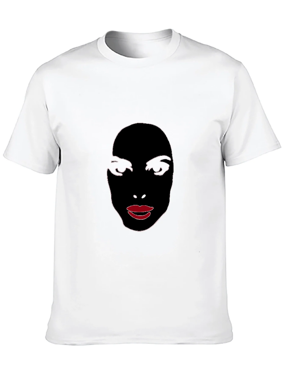 Abstract Face Graphic Tee - Stylish Black T-Shirt product image 9