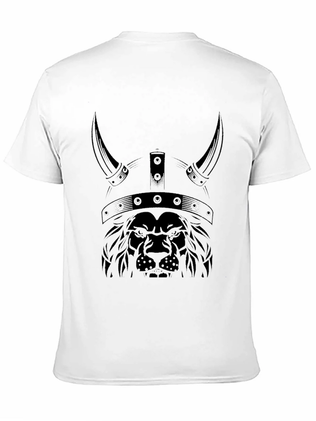 Lion Viking Helmet Graphic Tee - Black product image 10