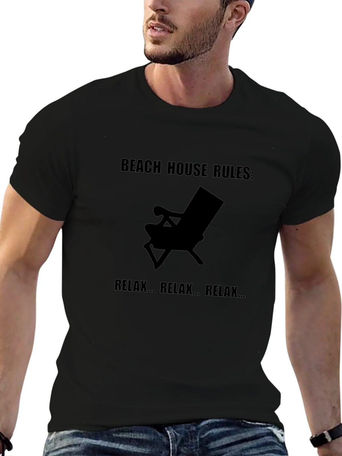 Beach House Rules Relax Graphic Tee - Comfort Fit product image 6