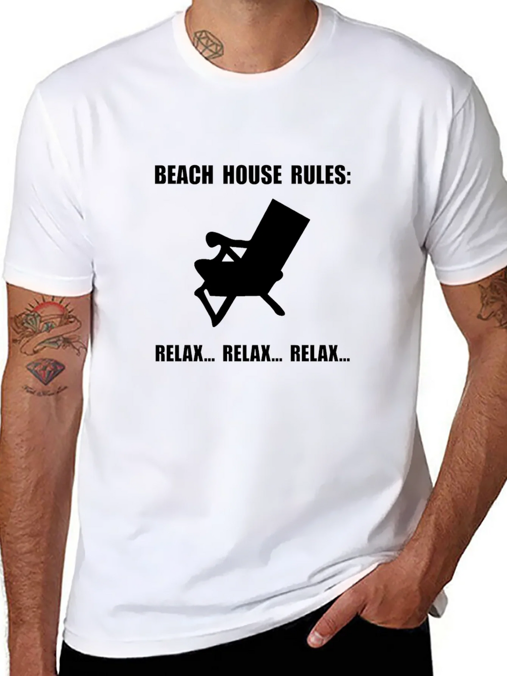 Beach House Rules Relax Graphic Tee - Comfort Fit product image 7