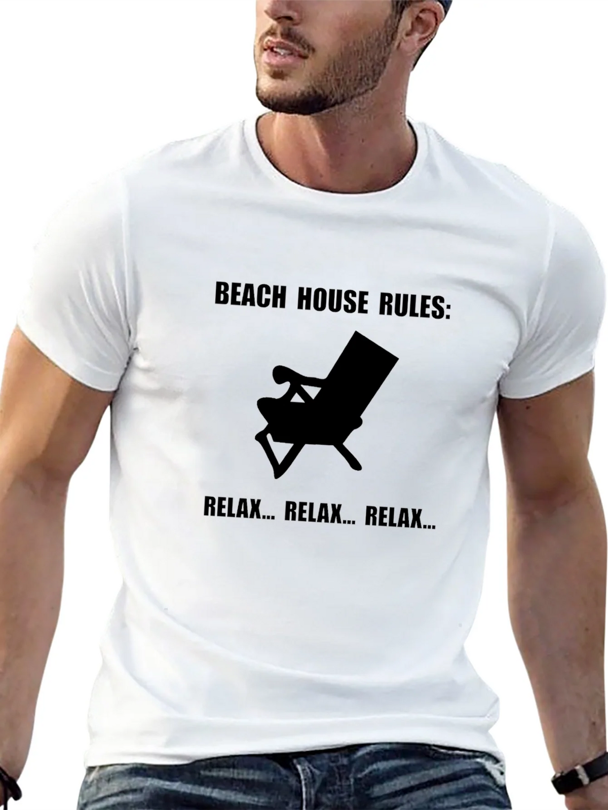 Beach House Rules Relax Graphic Tee - Comfort Fit product image 12