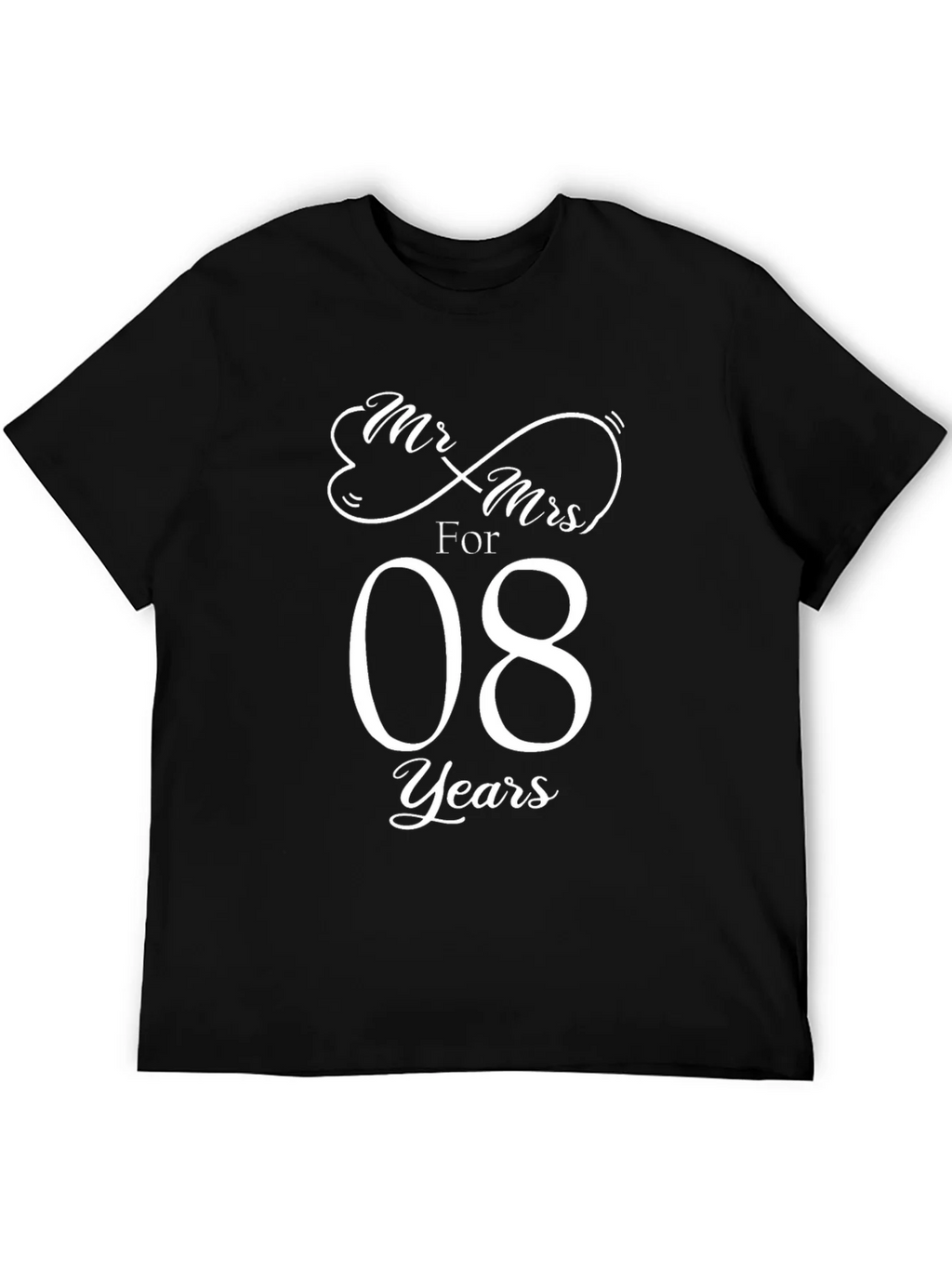 Mr. & Mrs. Anniversary 8 Years T-Shirt product image 5