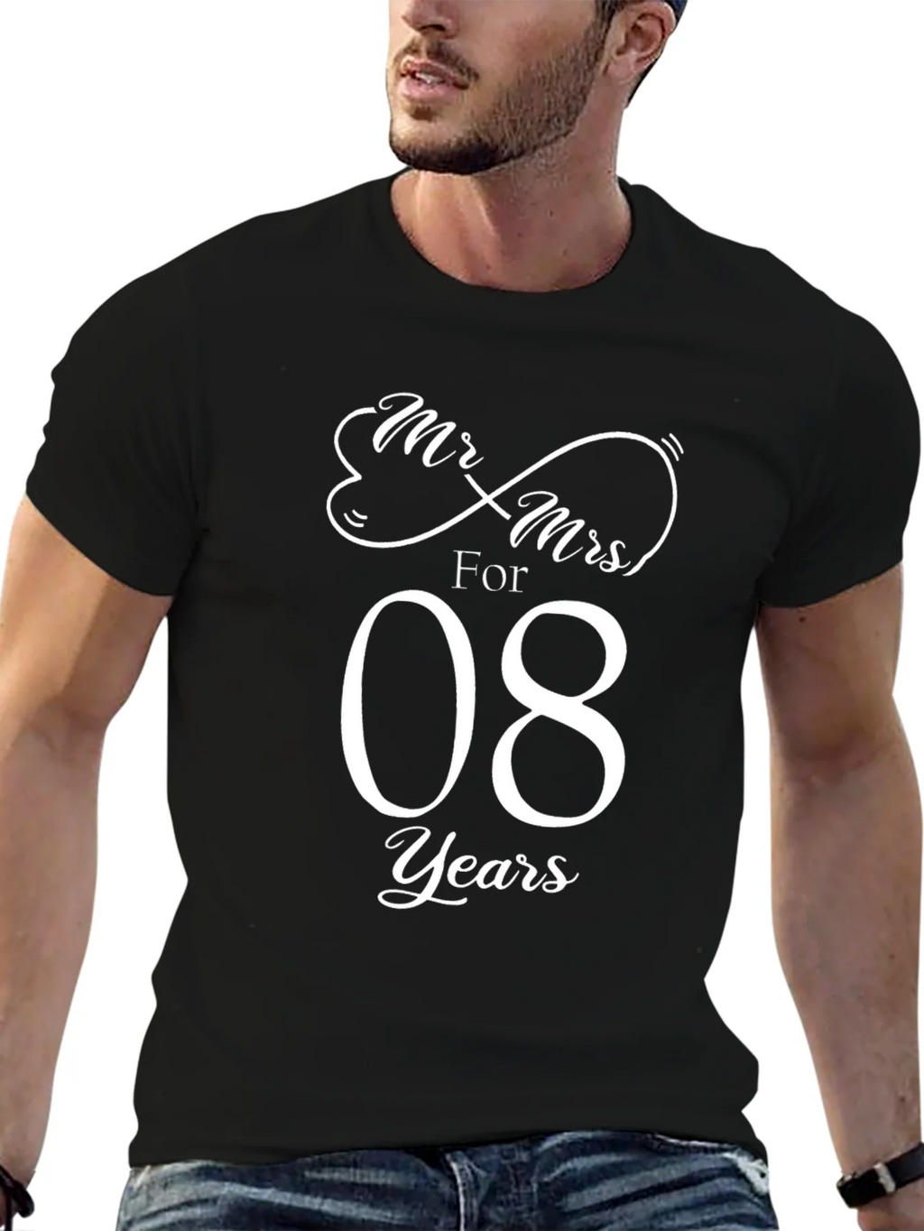 Mr. & Mrs. Anniversary 8 Years T-Shirt product image 6