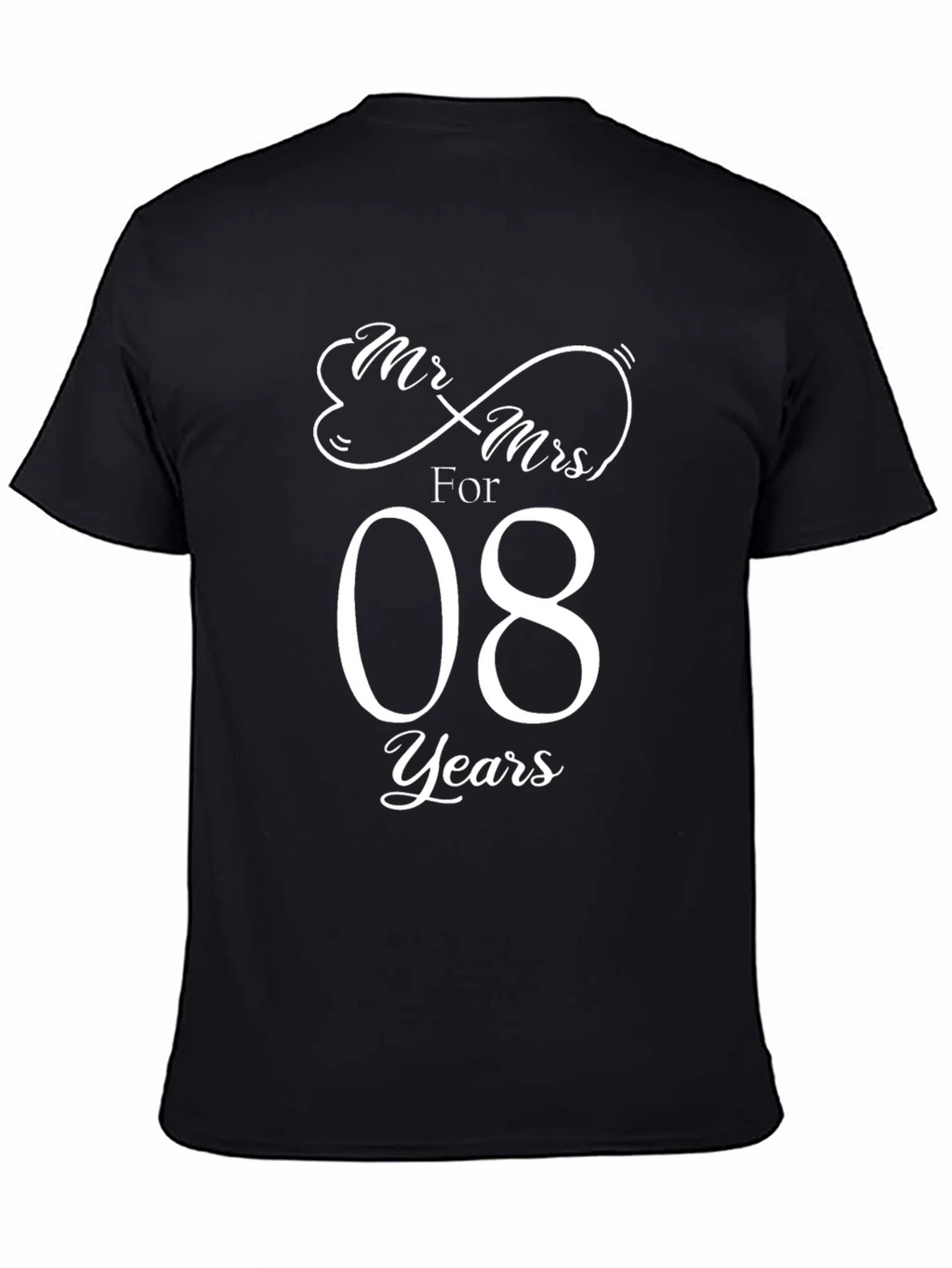 Mr. & Mrs. Anniversary 8 Years T-Shirt product image 4