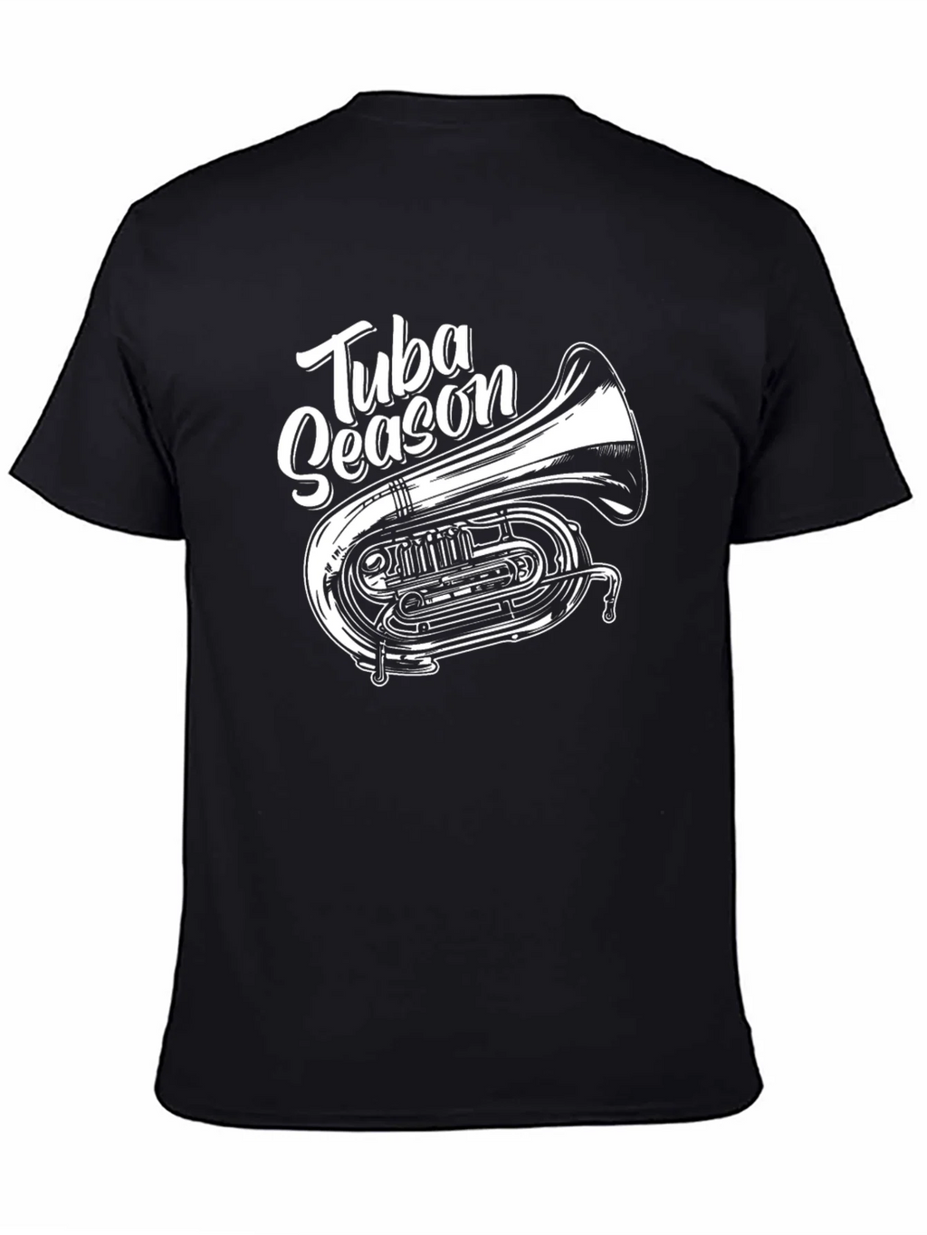 Tuba Season Black Graphic T-Shirt product image 4