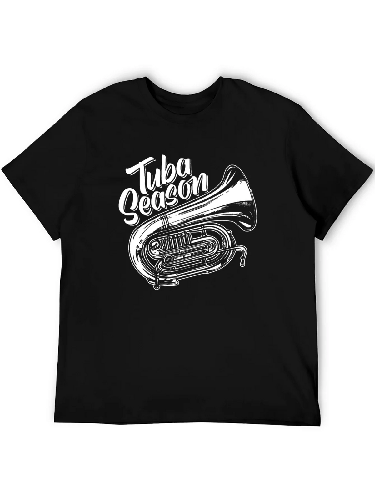 Tuba Season Black Graphic T-Shirt product image 5