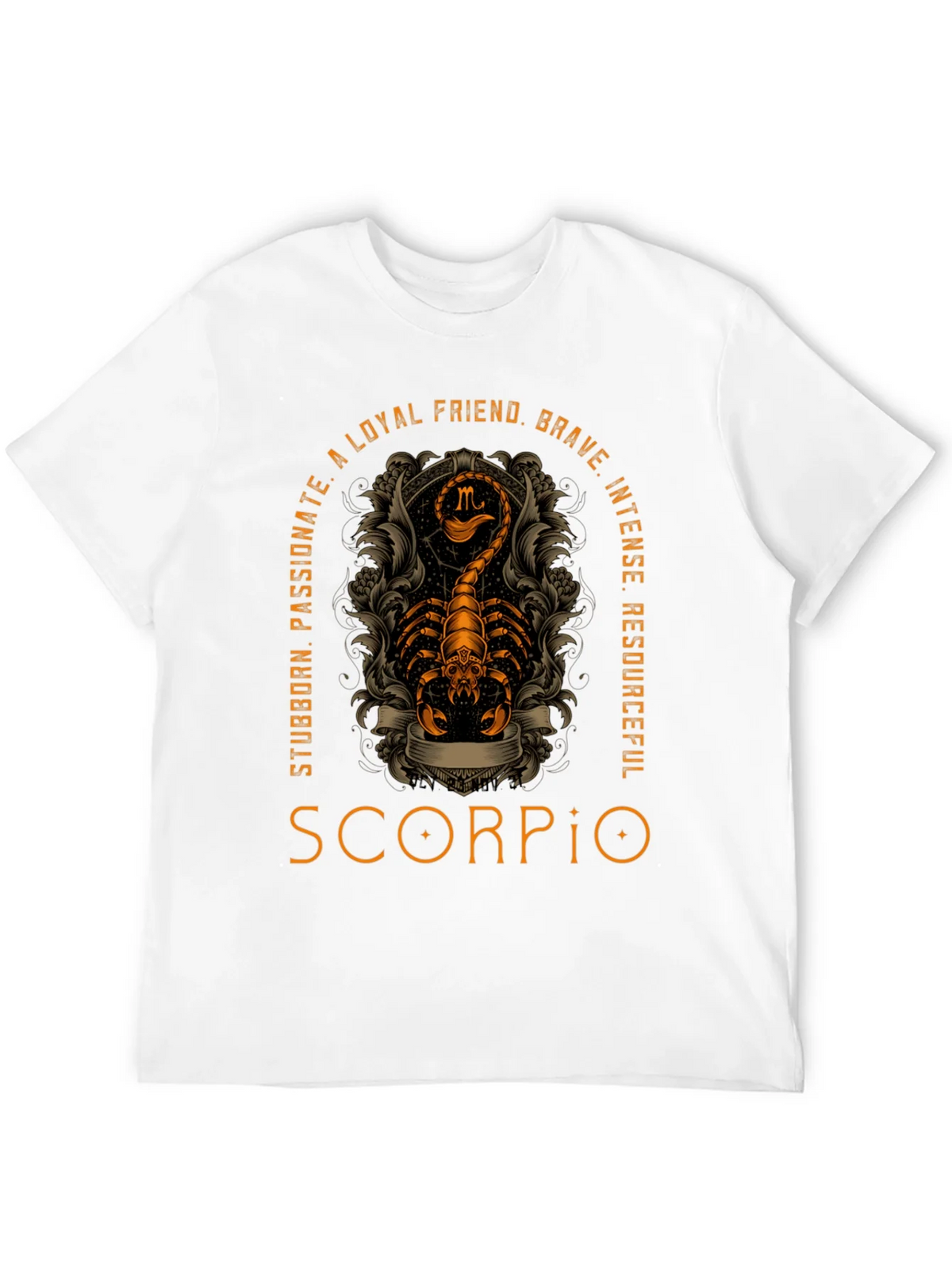 Scorpio Zodiac T-Shirt - Loyal Brave Passionate Design product image 8