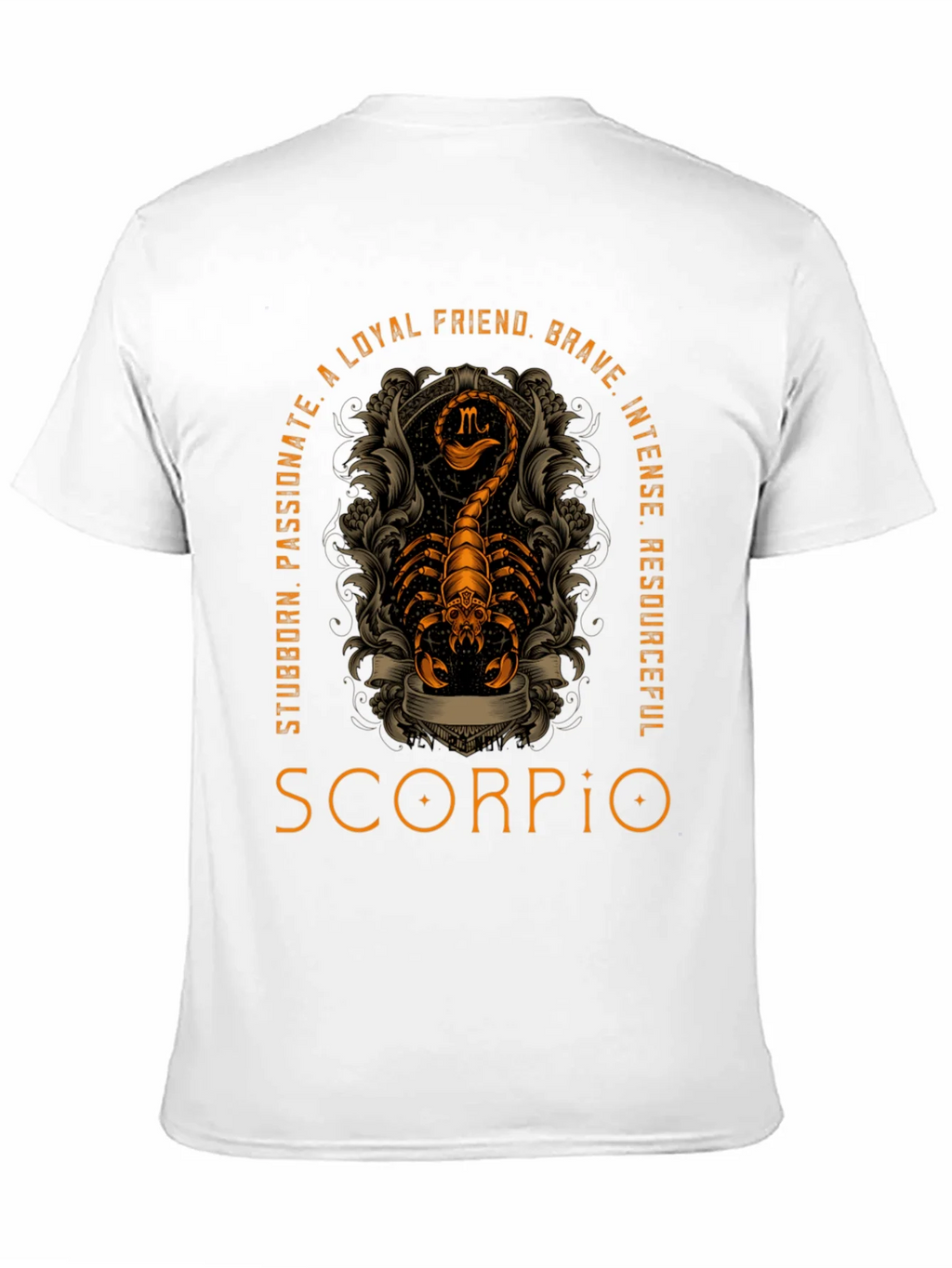 Scorpio Zodiac T-Shirt - Loyal Brave Passionate Design product image 7