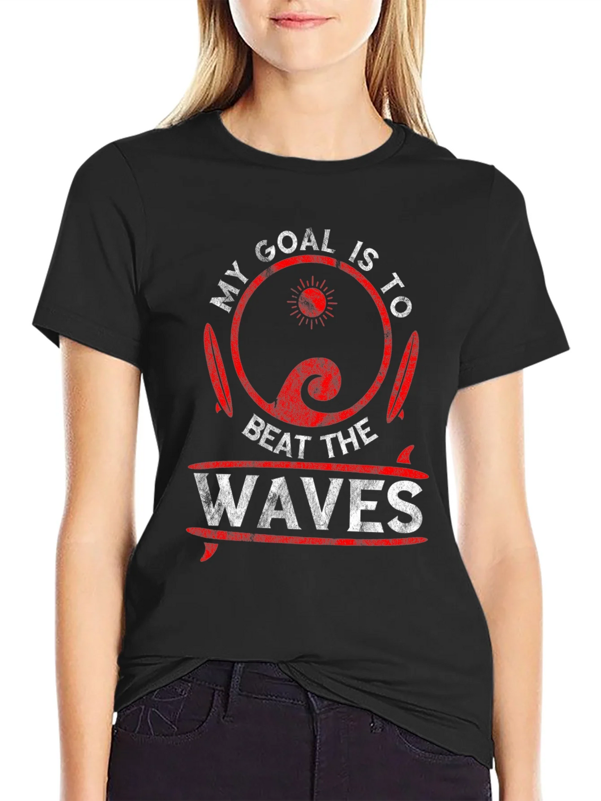 My Goal is to Beat The Waves T-Shirt product image 2