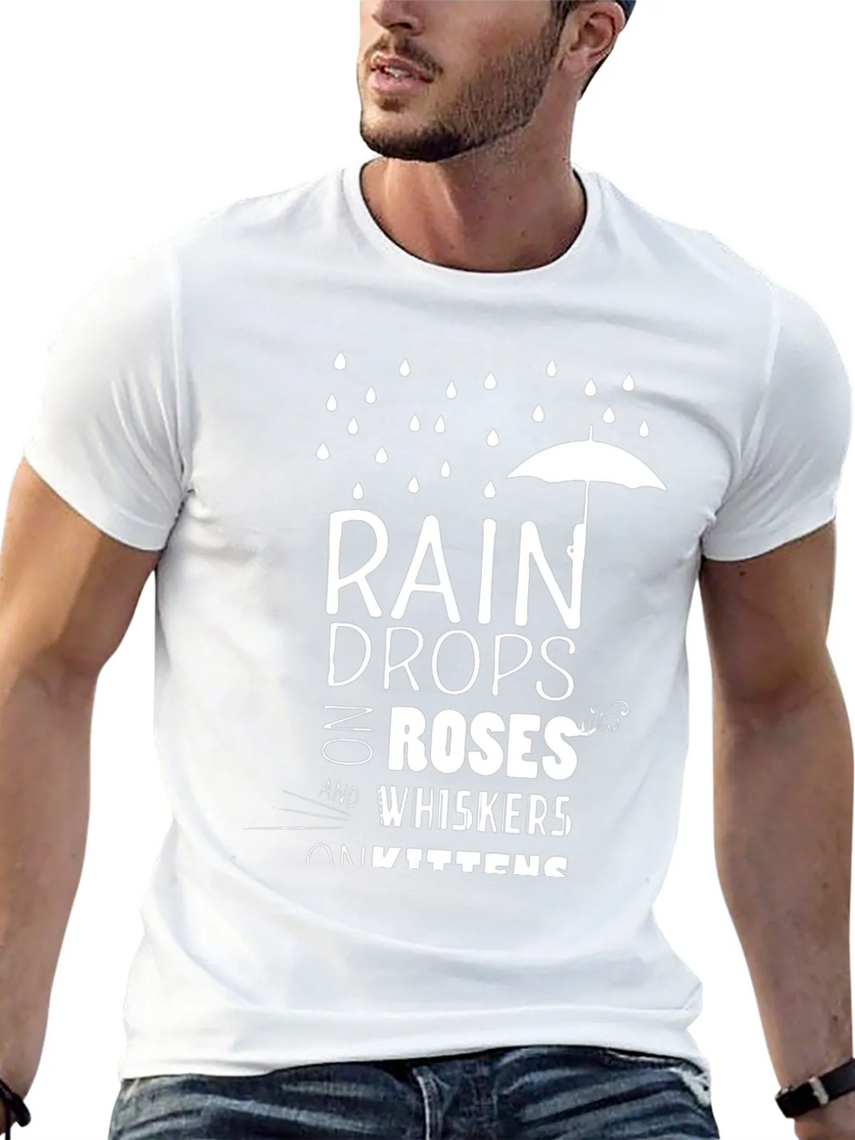 Raindrops on Roses T-Shirt - Black product image 12