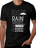 Raindrops on Roses T-Shirt - Black product image 1