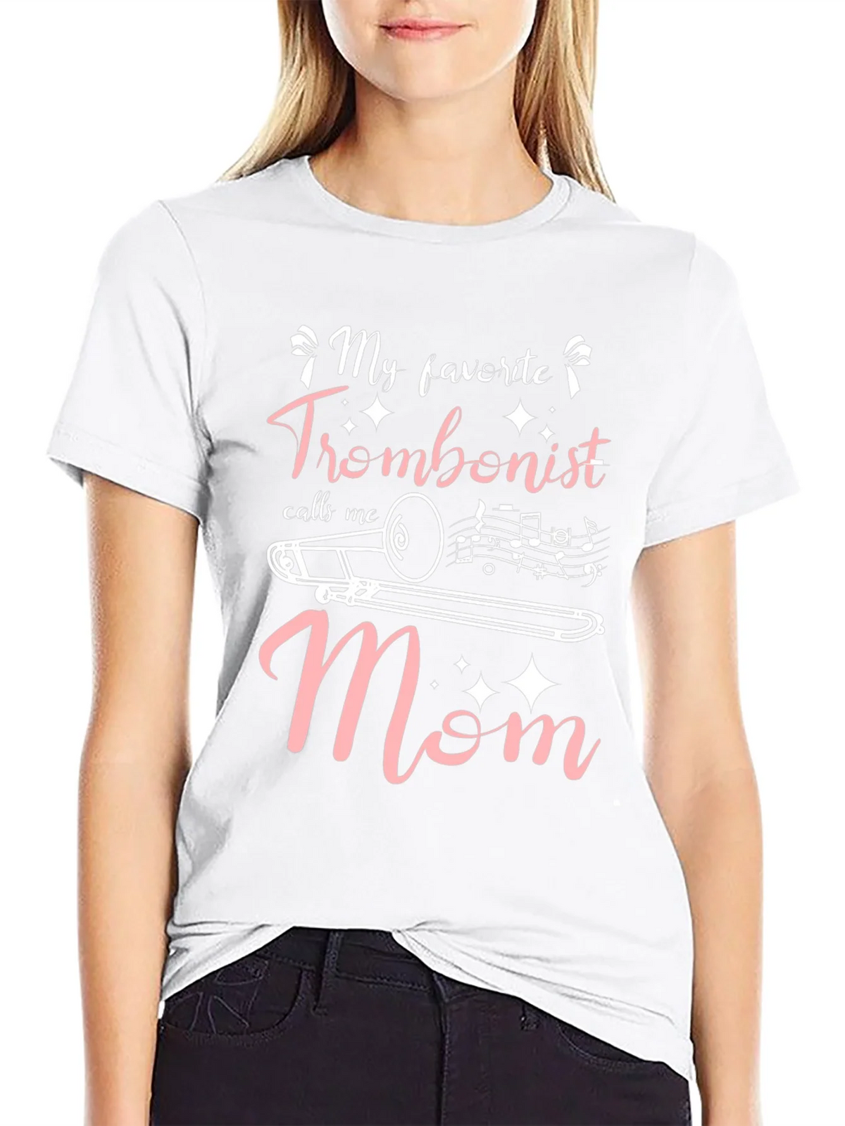 Trombonist Mom Graphic T-Shirt product image 8
