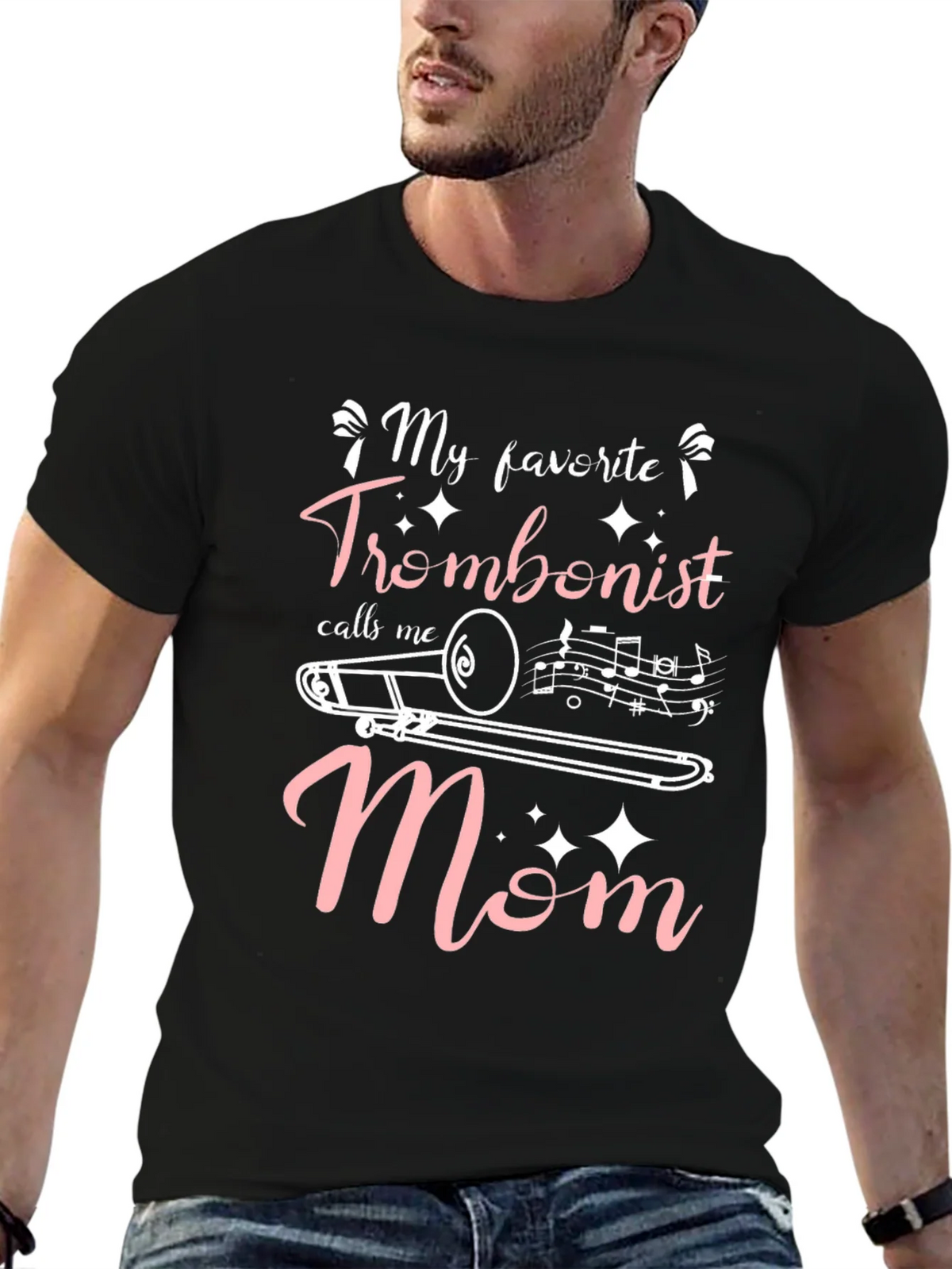 Trombonist Mom Graphic T-Shirt product image 6