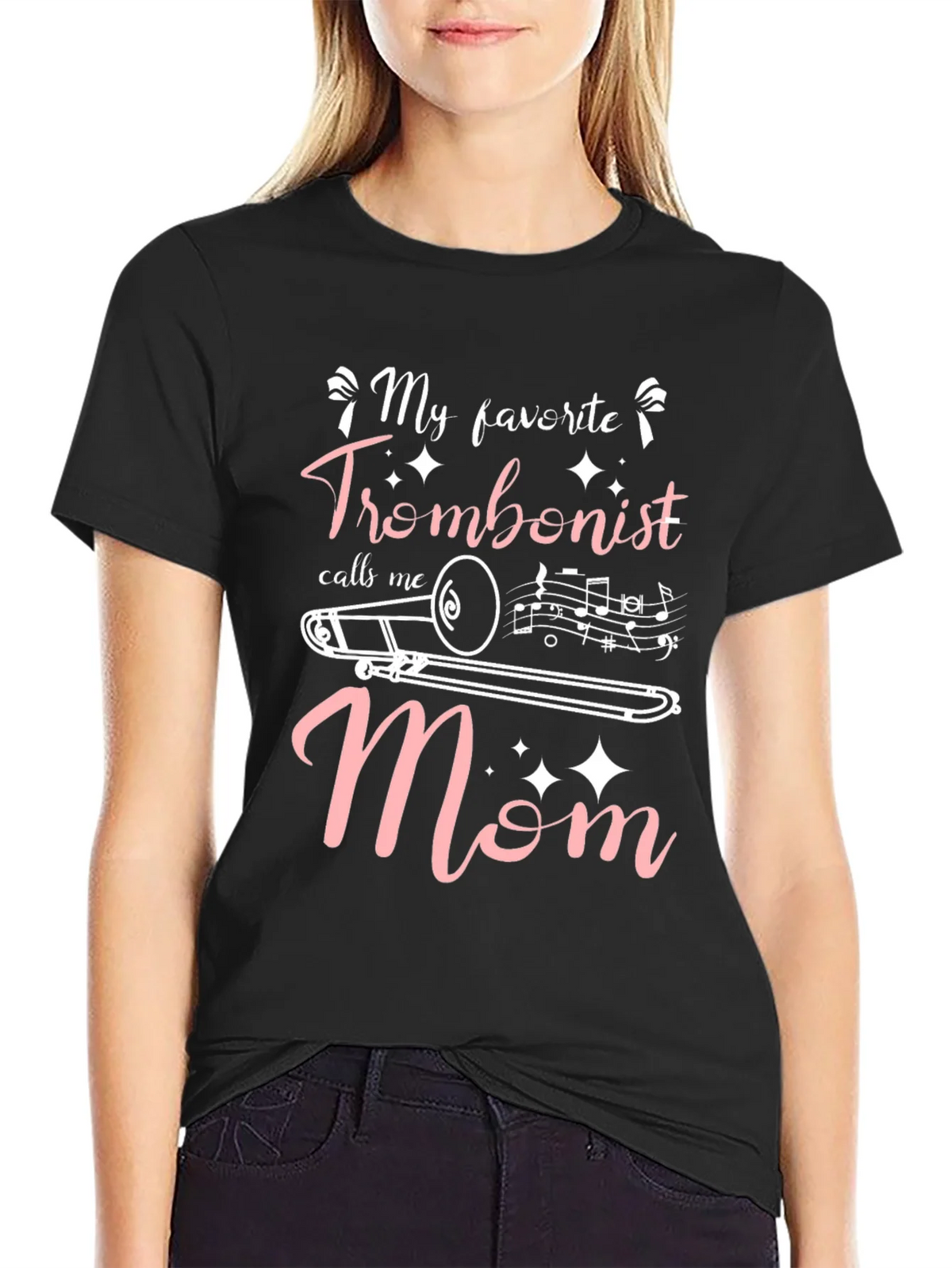 Trombonist Mom Graphic T-Shirt product image 2