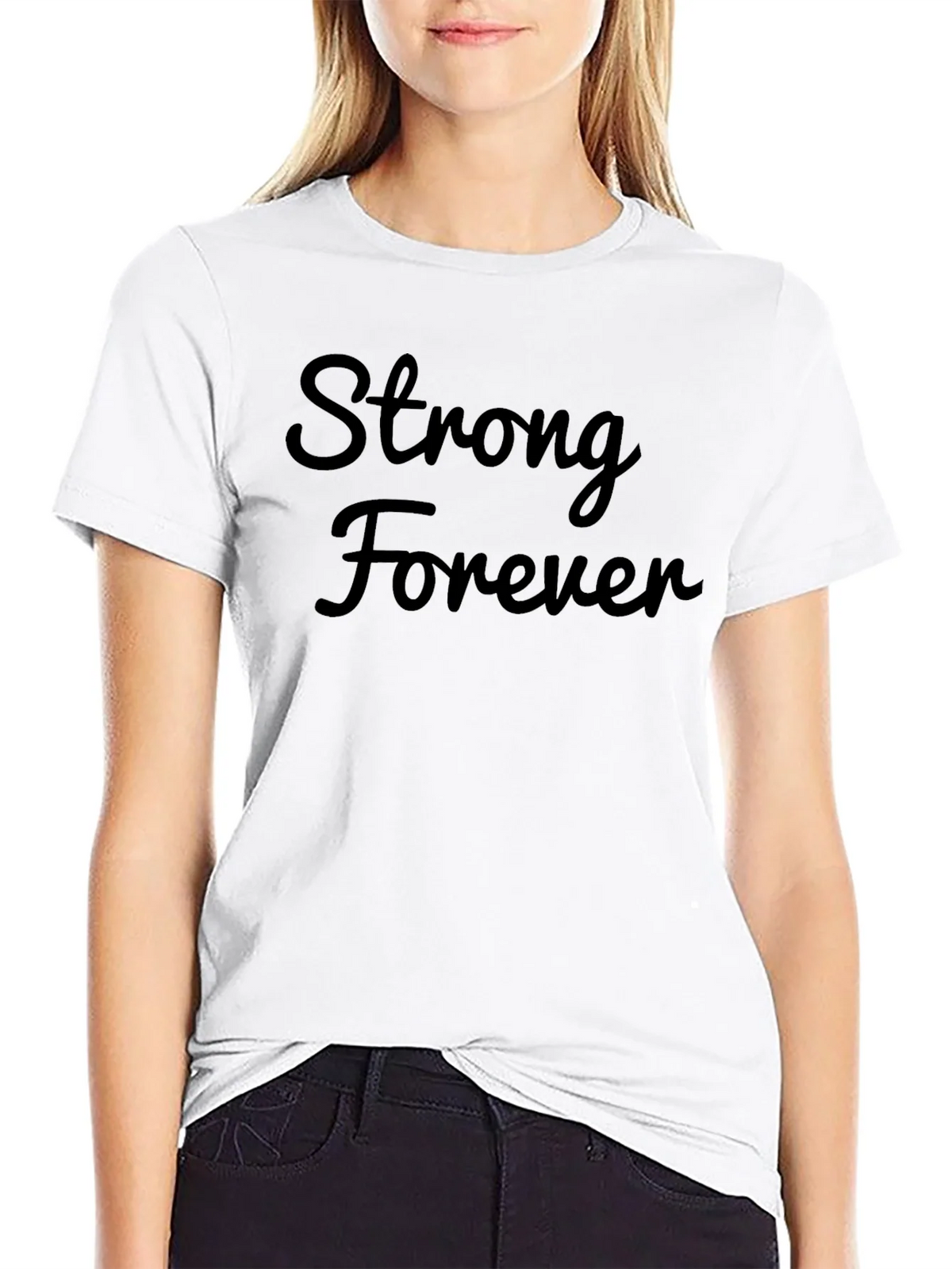 Strong Forever Black T-Shirt product image 8