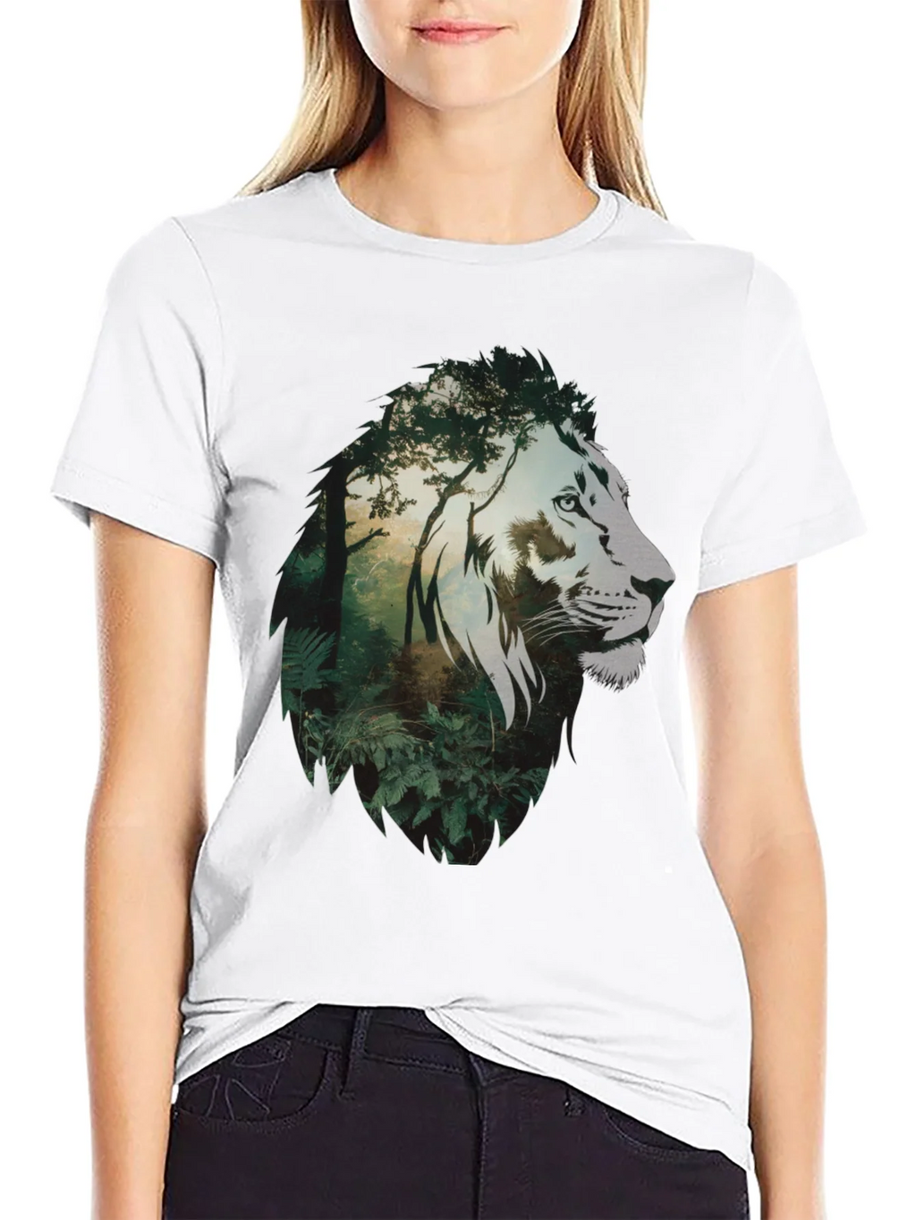 Lion Jungle Graphic Tee - Mens Black T-Shirt product image 8