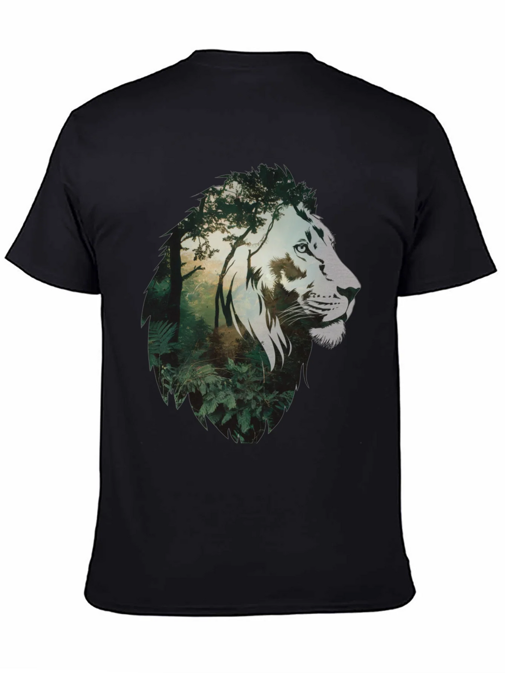 Lion Jungle Graphic Tee - Mens Black T-Shirt product image 4