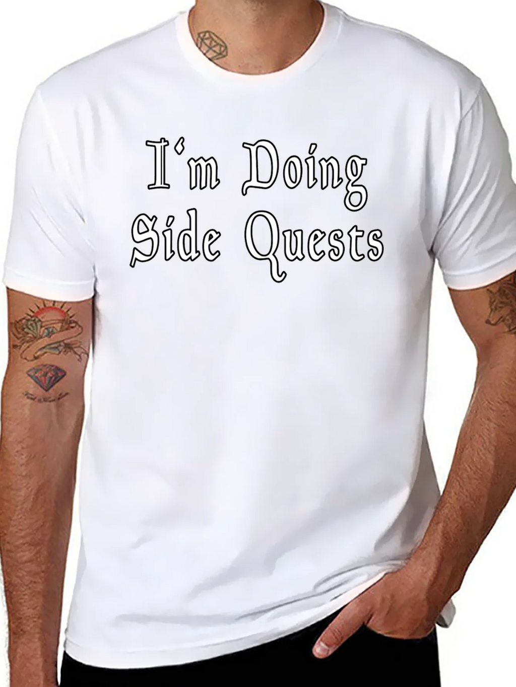 Im Doing Side Quests Black T-Shirt - Gamer Style product image 7