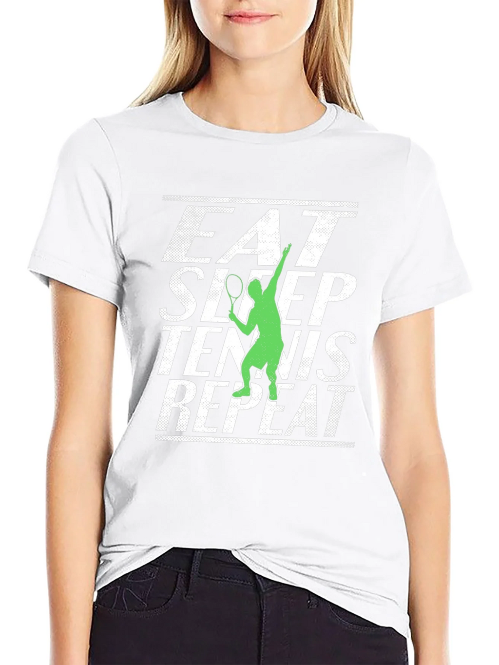 Eat Sleep Tennis Repeat Graphic Tee product image 8
