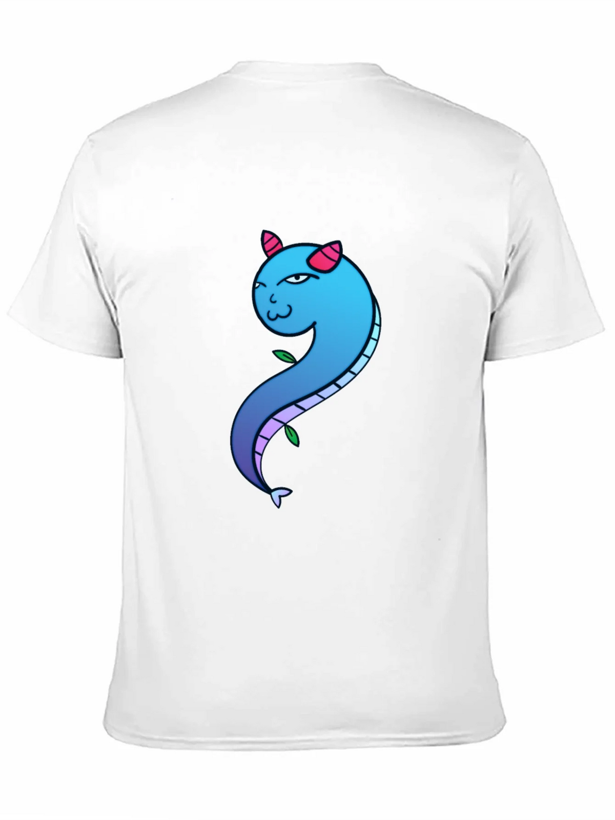 Blue Gradient Dragon Graphic Tee - Mens Black T-Shirt product image 10