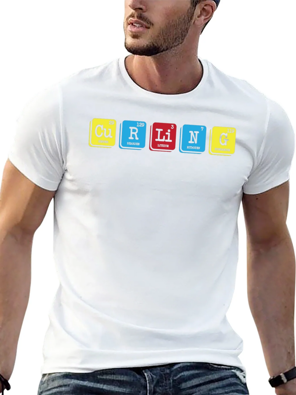 Curling Periodic Table T-Shirt product image 12
