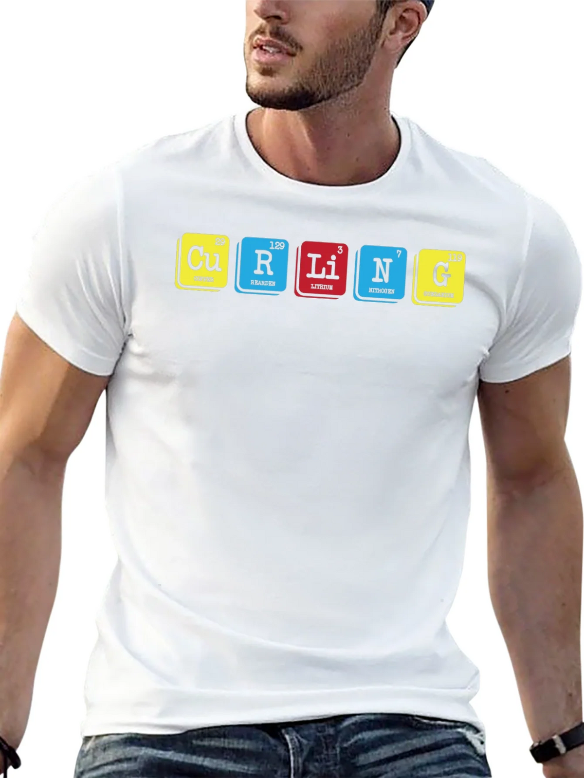 Curling Periodic Table T-Shirt product image 12