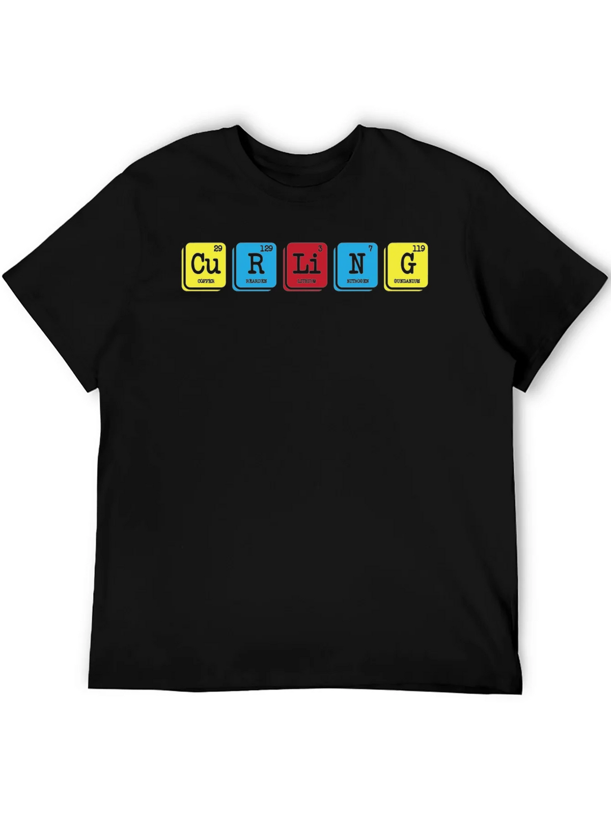 Curling Periodic Table T-Shirt product image 5