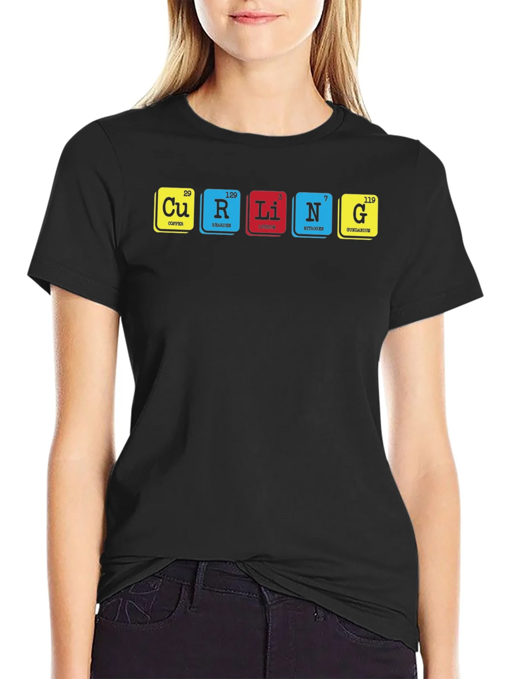Curling Periodic Table T-Shirt product image 2