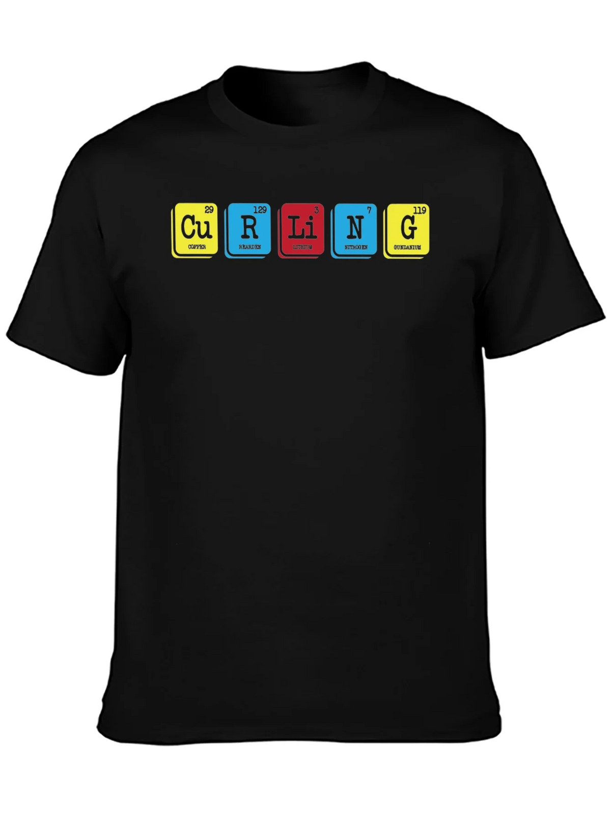 Curling Periodic Table T-Shirt product image 3