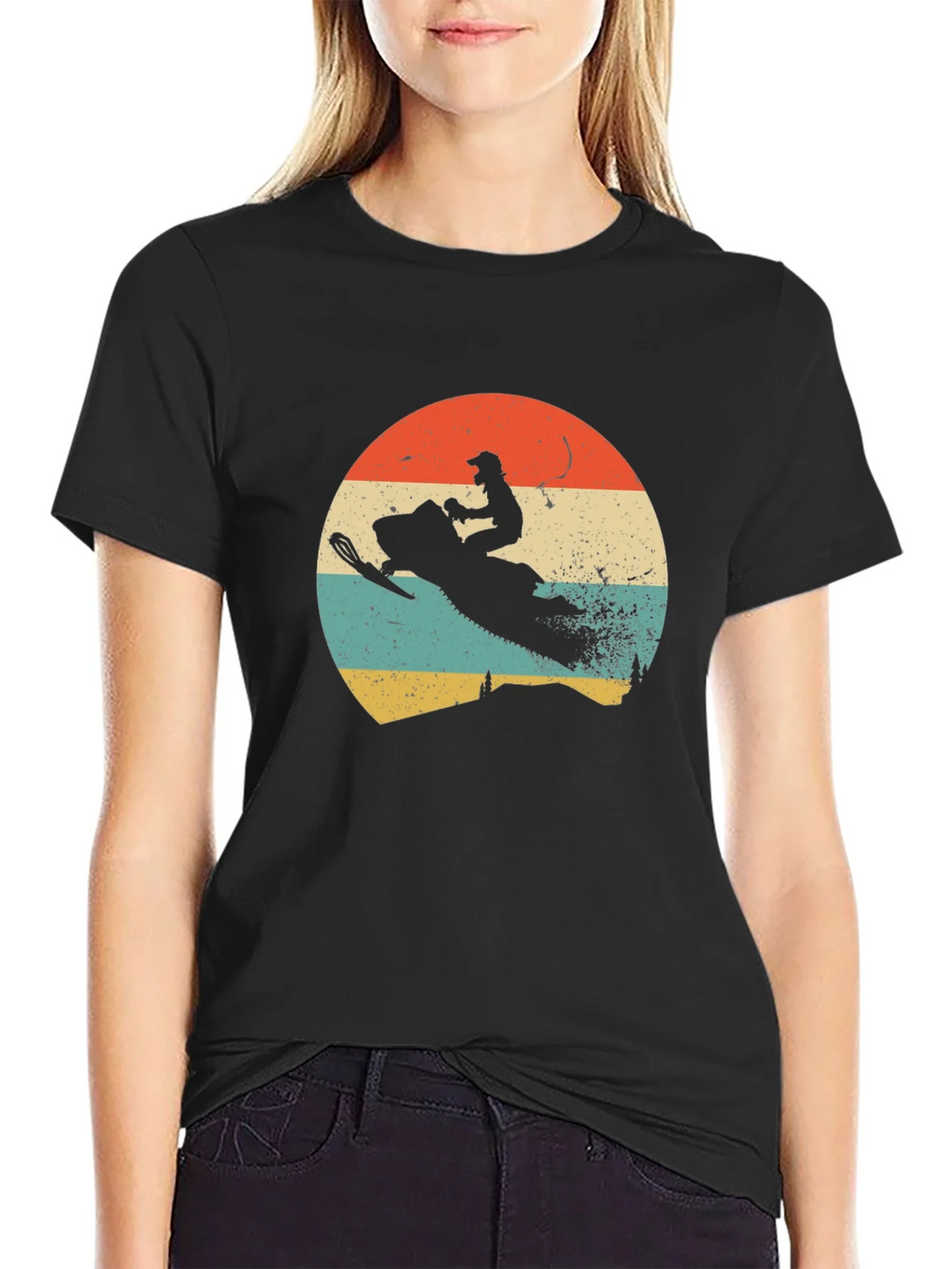 Vintage Snowmobile T-Shirt - Retro Style Rider Tee product image 2
