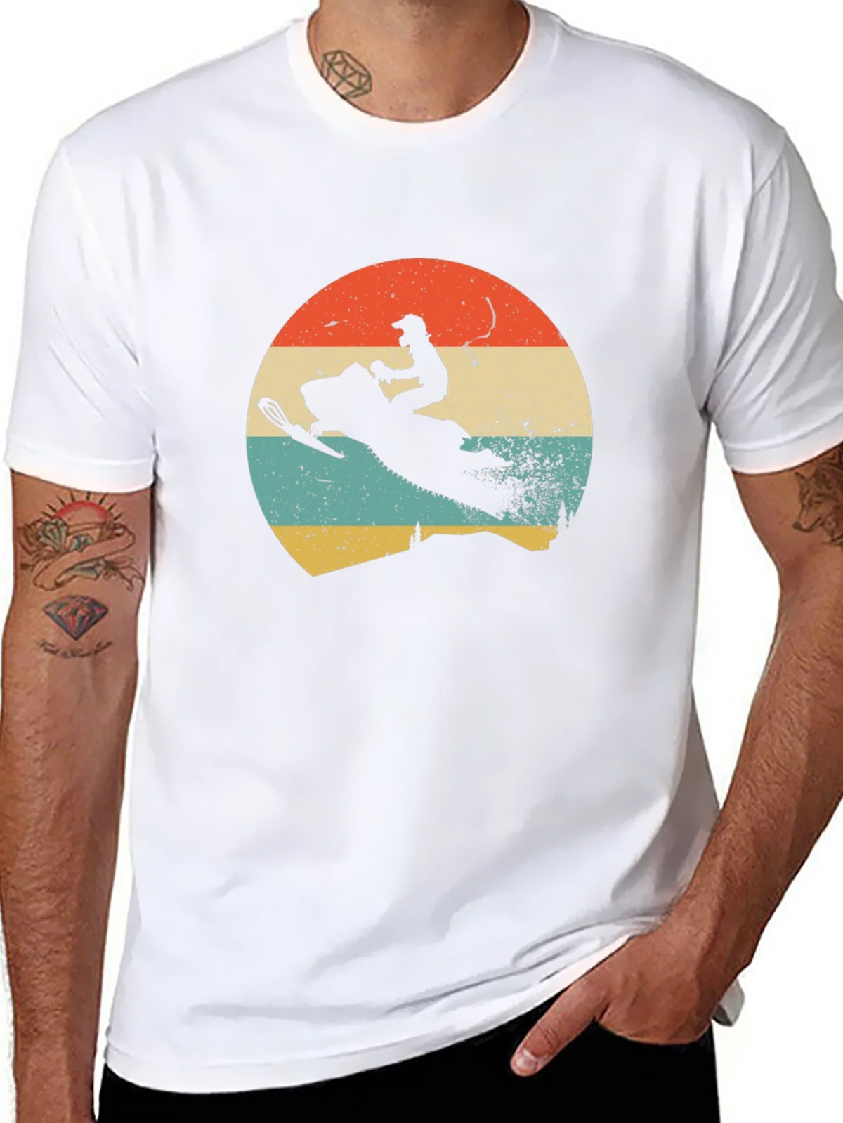 Vintage Snowmobile T-Shirt - Retro Style Rider Tee product image 7