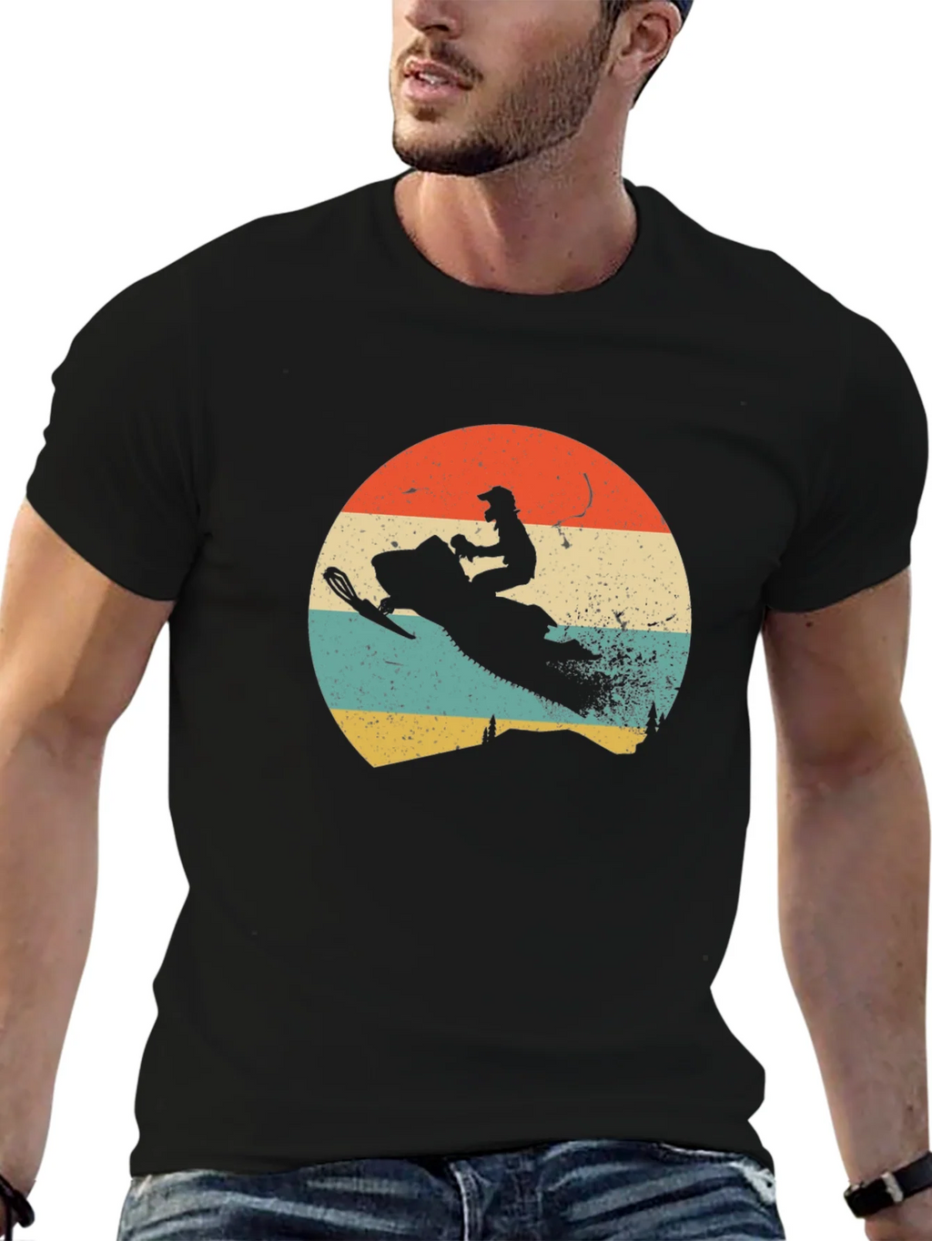 Vintage Snowmobile T-Shirt - Retro Style Rider Tee product image 6