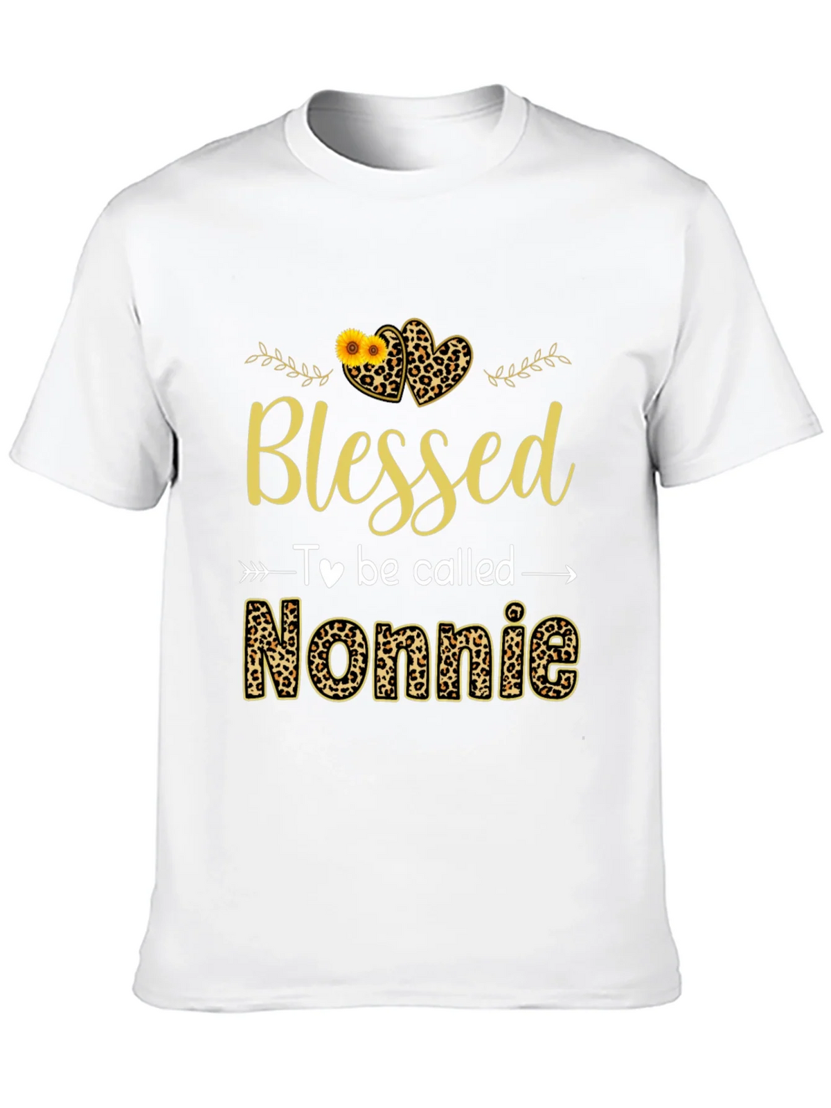 Blessed Nonnie Leopard Print Graphic Tee product image 9
