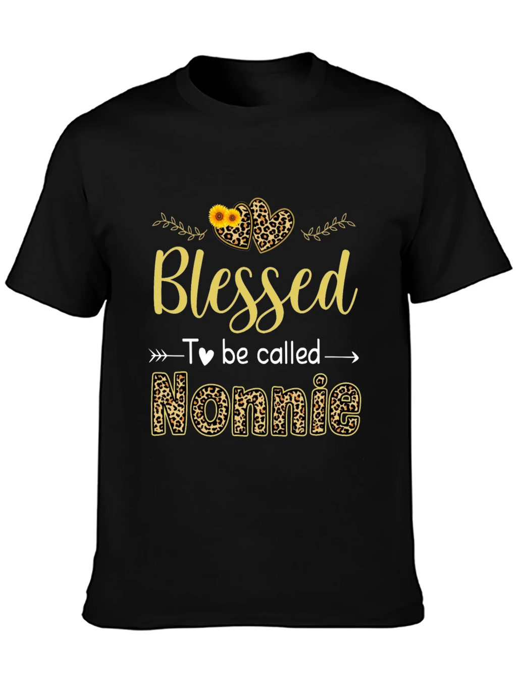 Blessed Nonnie Leopard Print Graphic Tee product image 3