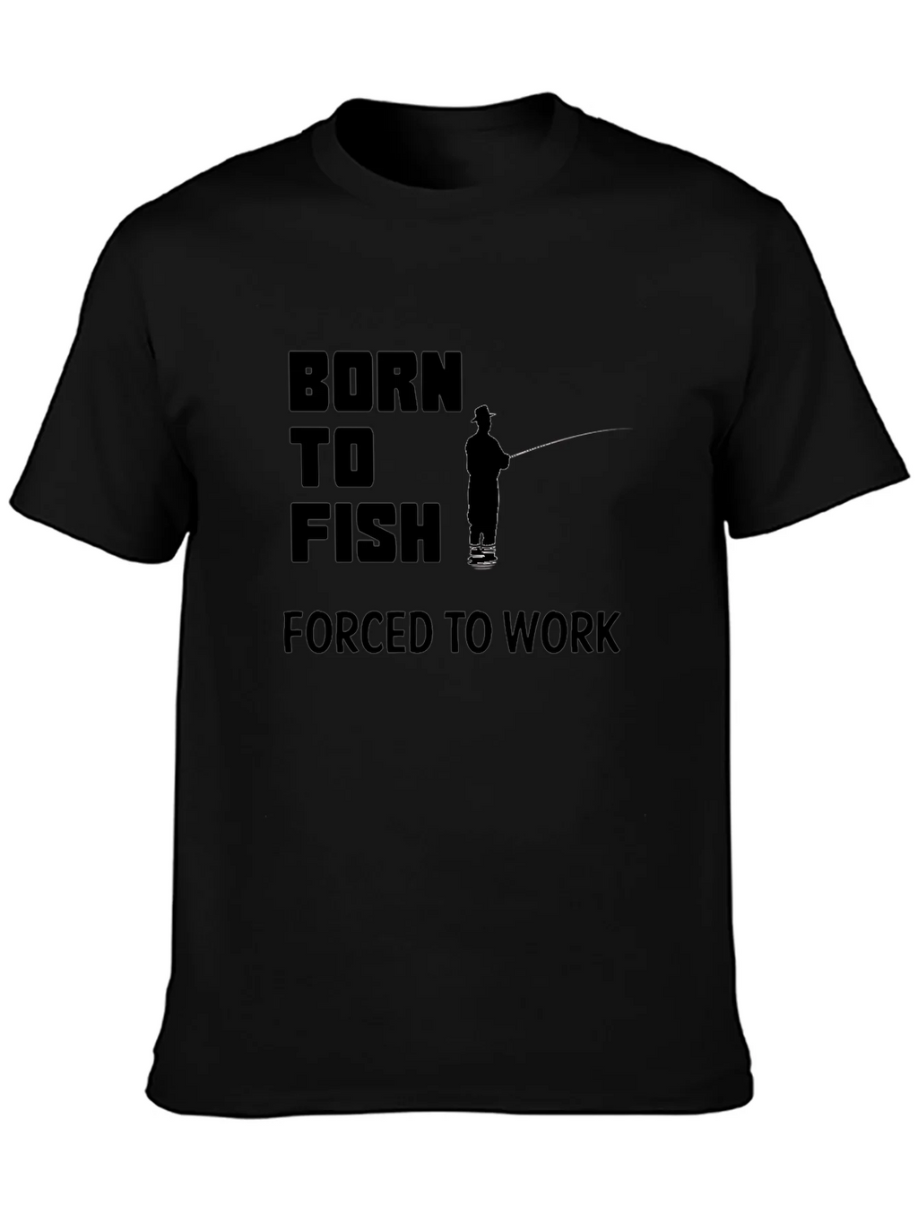 Born to Fish Black Graphic Tee product image 3