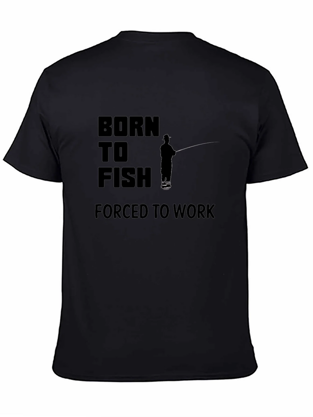 Born to Fish Black Graphic Tee product image 4