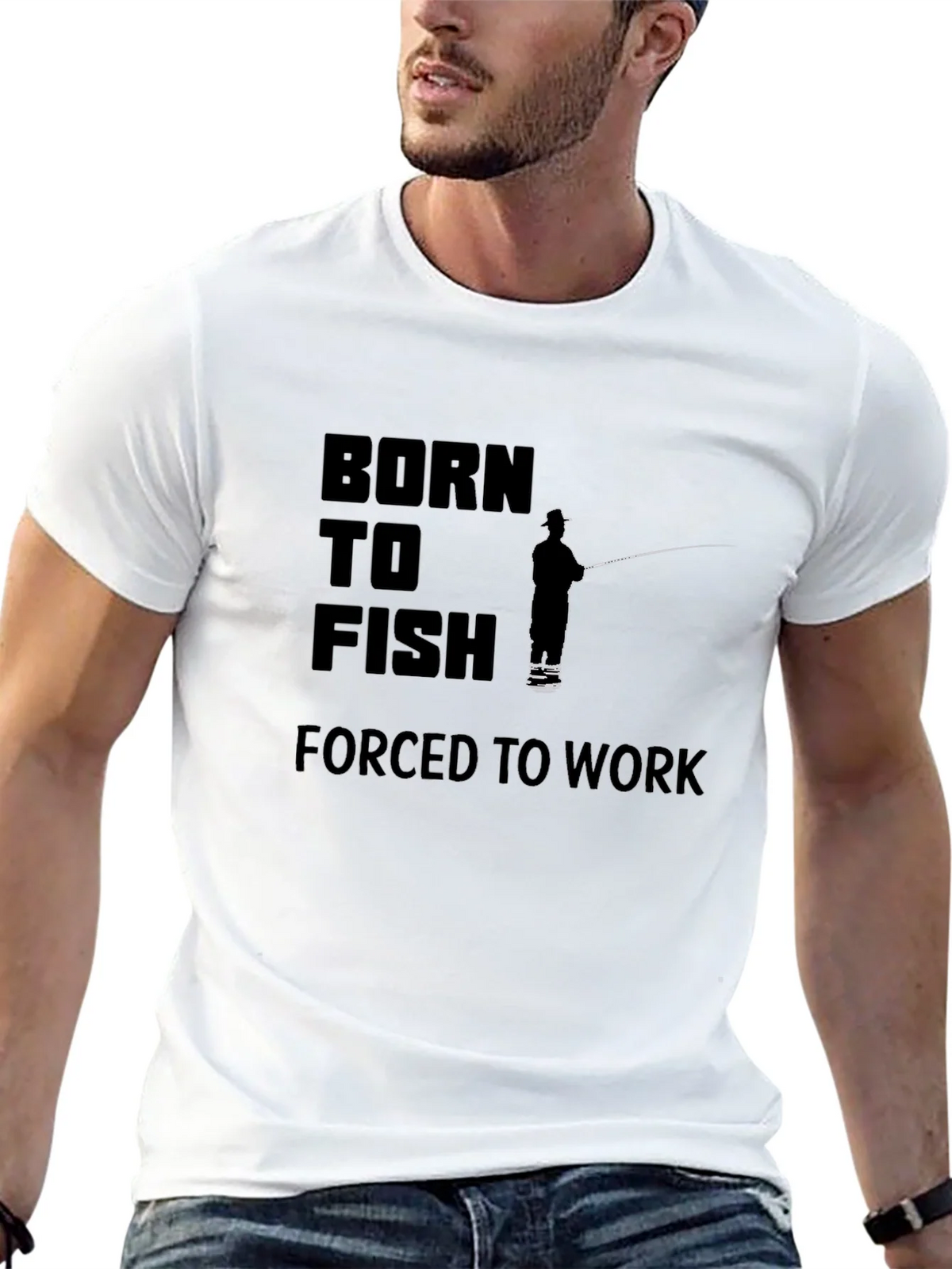 Born to Fish Black Graphic Tee product image 12