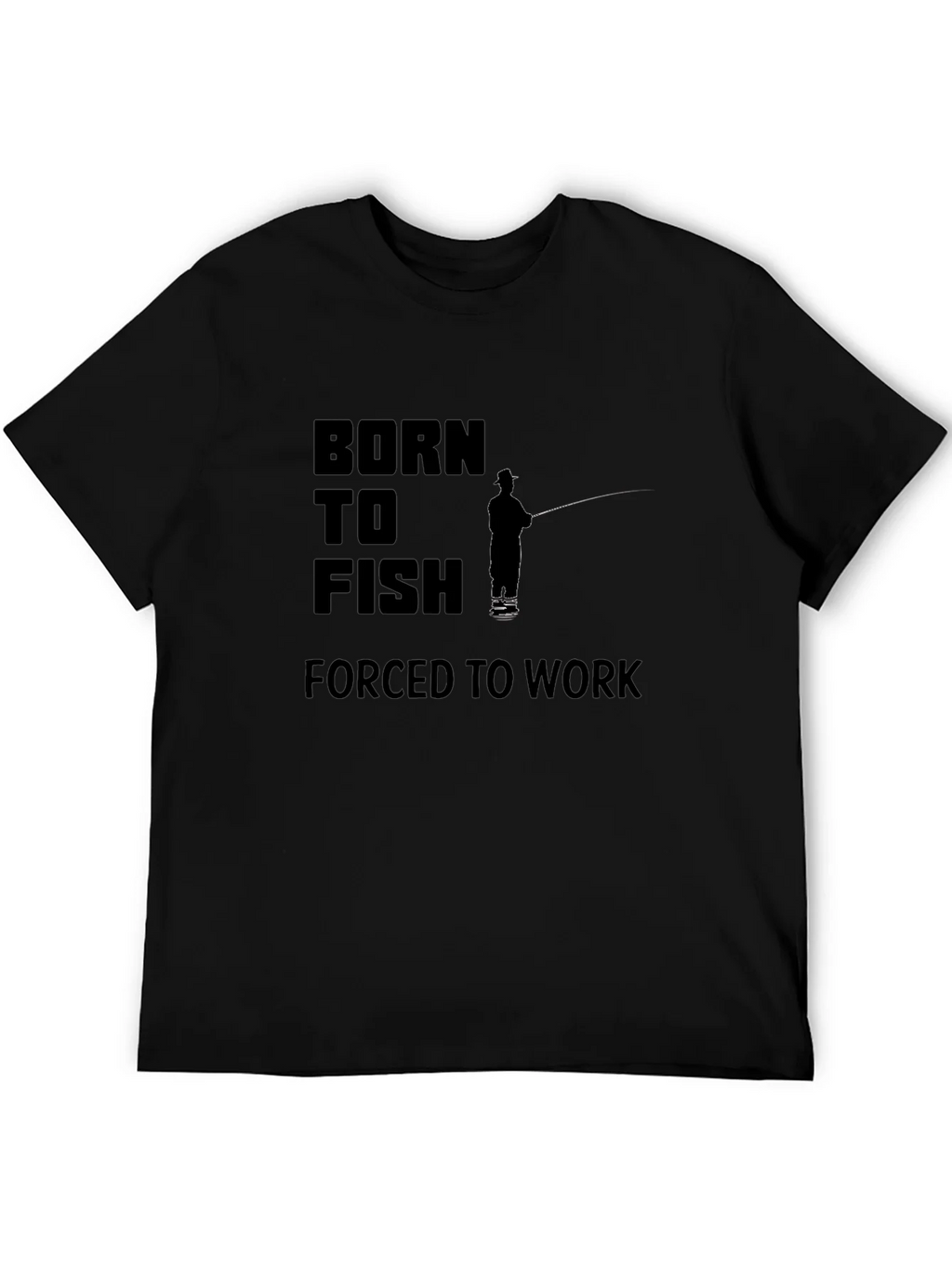 Born to Fish Black Graphic Tee product image 5