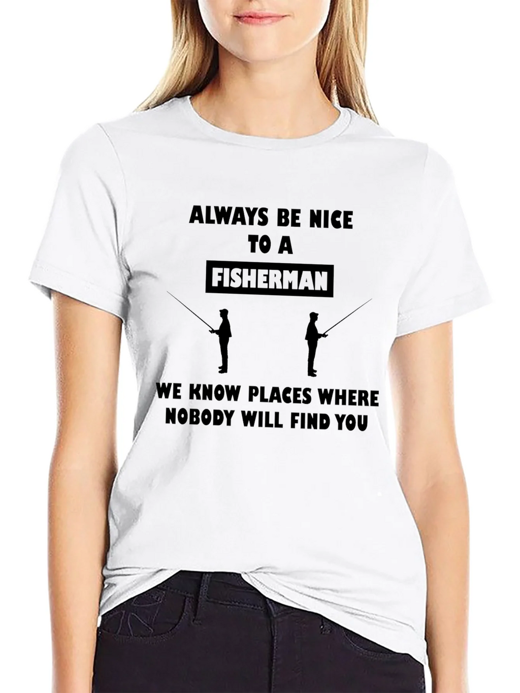Funny Fisherman Graphic T-Shirt - Always Be Nice product image 8