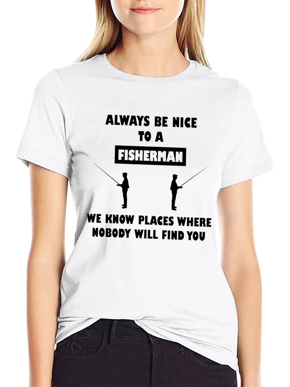 Funny Fisherman Graphic T-Shirt - Always Be Nice product image 8