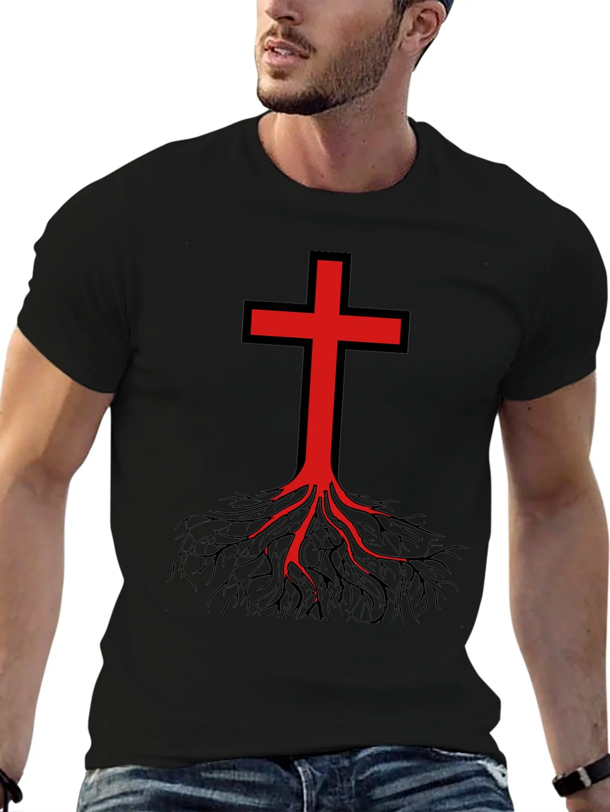Rooted Faith Graphic Tee - Black product image 6