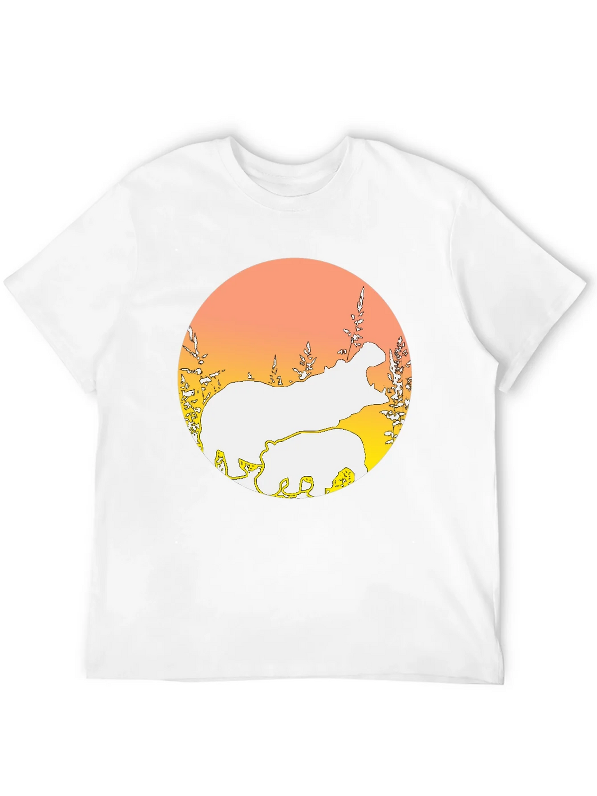 Hippo Silhouette Graphic Tee - Black product image 11
